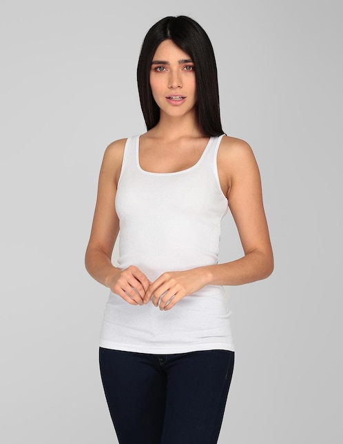 Playera cuello redondo para mujer