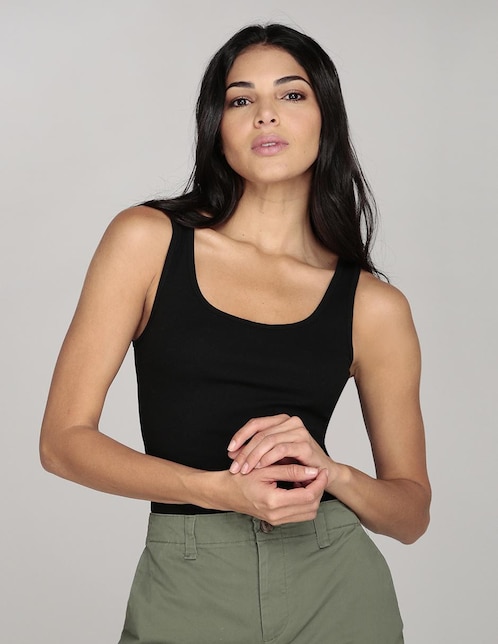 Playera cuello redondo para mujer 1