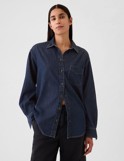 CAMISA GAP 797179, G, AZUL MARINO