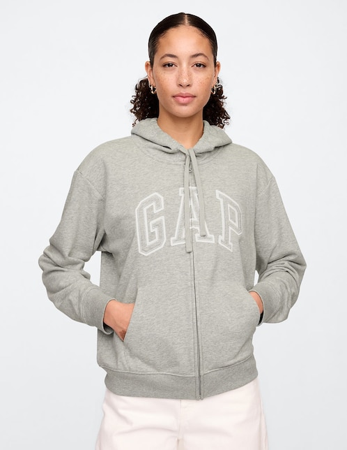 SUDADERA GAP 727433 LOGO ALGO, M, GRIS