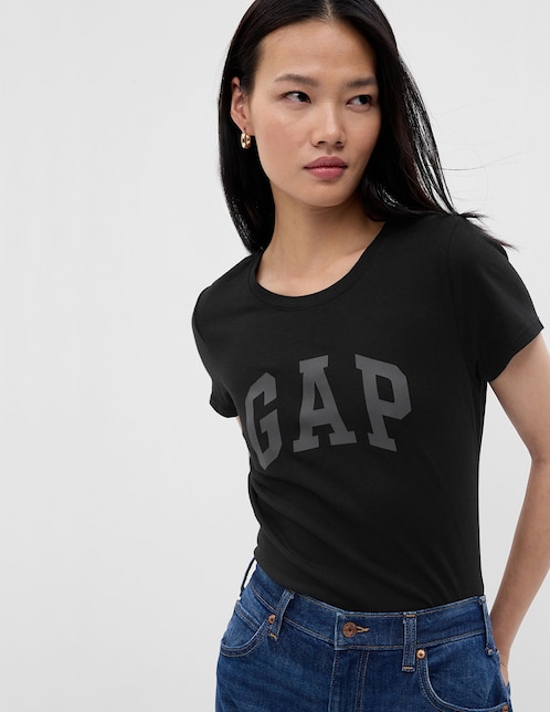 PLAYERA GAP 729555 L, G, NEGRO INTENSO