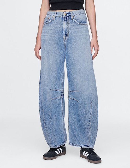 Jeans horseshoe corte cadera para mujer