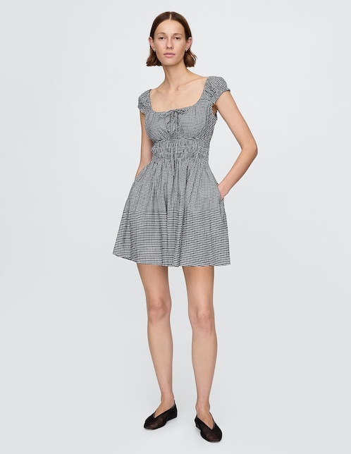 VESTIDO GAP 717638 ALGODÓN, XCH, NEGRO