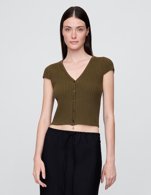 Blusa manga corta para mujer