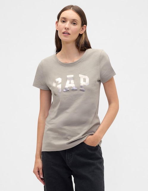 Playera manga corta cuello redondo para mujer 1