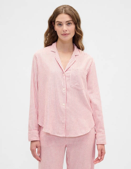 CAMISA PIJAMA GAP 800114, XG, ROJO