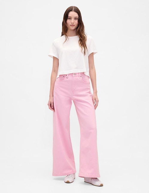 Jeans wide leg para mujer