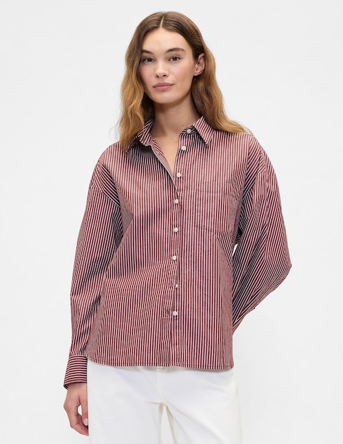 CAMISA GAP 781563 ALGODÓN CO, CH, ROJO