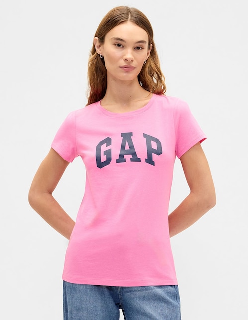 Playera manga corta cuello redondo para mujer 1