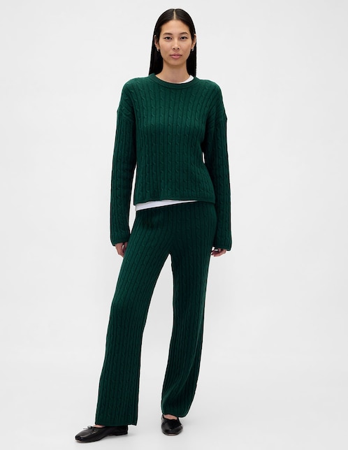 Pantalón acampanado amplio para mujer 1