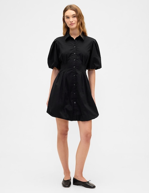 VESTIDO GAP 833911 ALGODÓN, XG, NEGRO