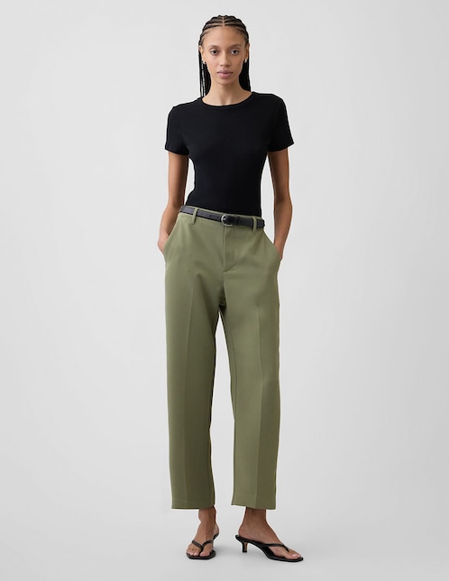 PANTALÓN GAP 874429 S, 10, VERDE OLIVO