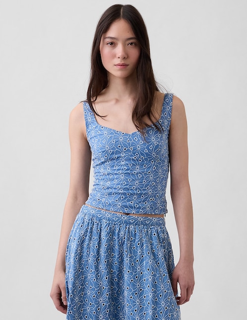 Blusa sin manga para mujer