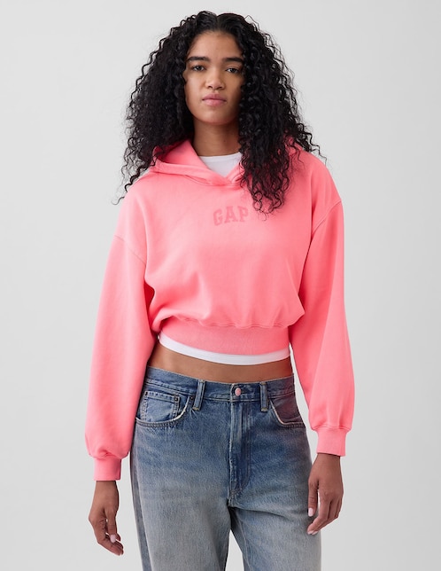SUDADERA GAP 880827 LOGO REGU, M, ROSA