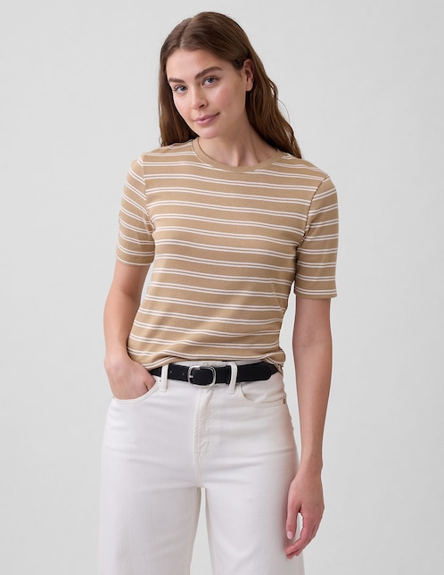 PLAYERA GAP 886005 LISO RE, XCH, KHAKI