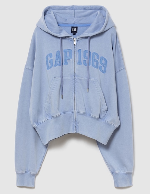 Sudadera con capucha y bolsa para mujer