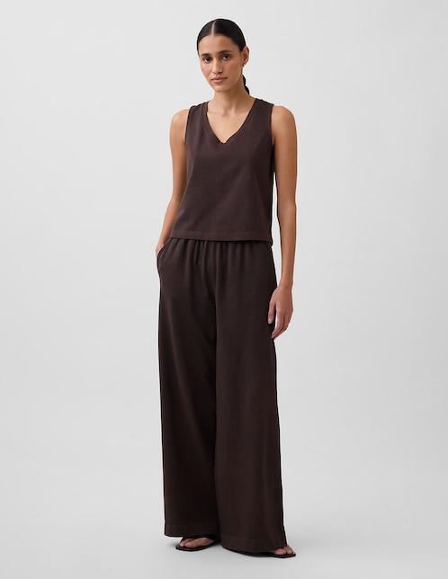 Pantalón flare acampanado para mujer