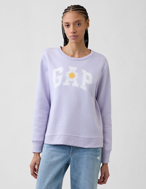 SUDADERA GAP 800444.L LOGO, XXCH, LILA