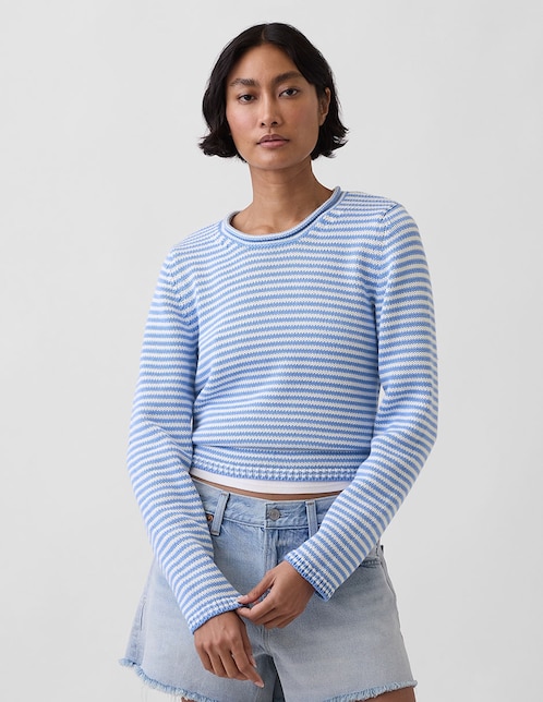 Suéter cuello redondo para mujer