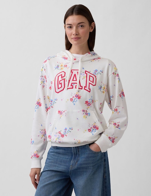 Sudadera con capucha y bolsa para mujer