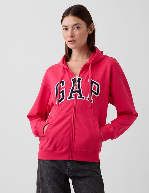 Sudadera con capucha y bolsa para mujer 1