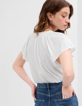 Blusa manga corta para mujer