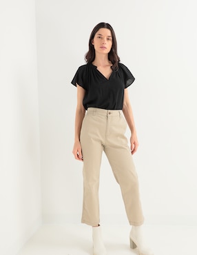 Blusa manga corta para mujer