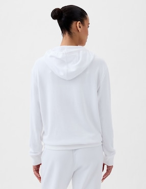Sudadera con capucha y bolsa para mujer