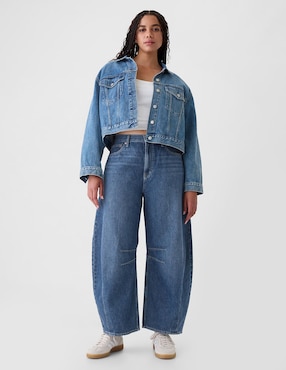 Jeans barrel para mujer