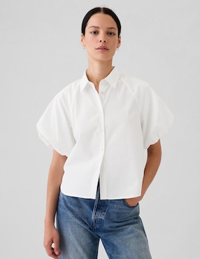 Blusa manga corta para mujer