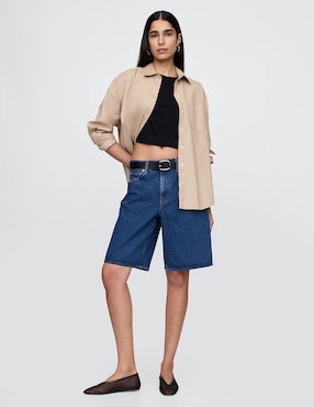 Bermuda de algodón para mujer