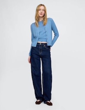 Suéter cuello redondo para mujer