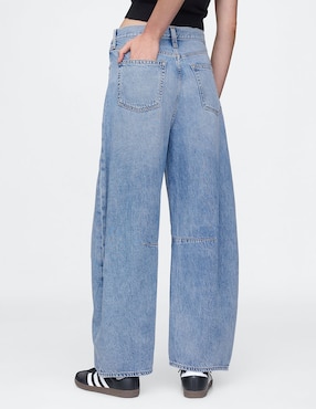 Jeans horseshoe corte cadera para mujer