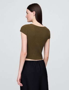 Blusa manga corta para mujer
