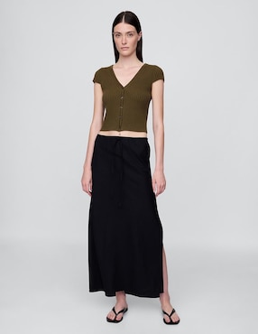 Blusa manga corta para mujer