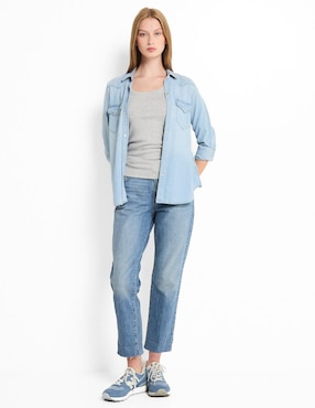 Playera cuello redondo para mujer