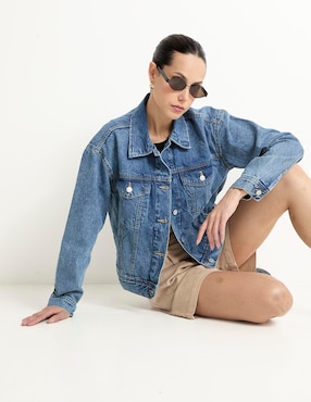Chamarra denim para mujer