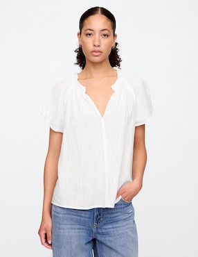 Blusa manga corta para mujer