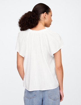 Blusa manga corta para mujer