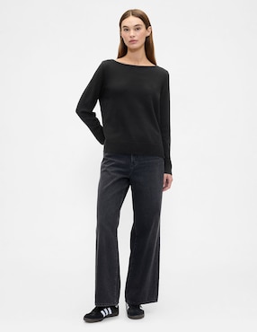 Suéter cuello redondo para mujer