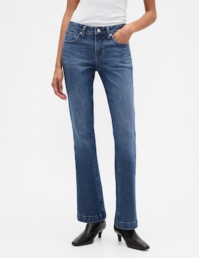 Jeans boot corte cintura para mujer