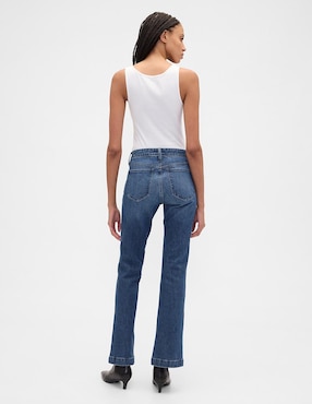 Jeans boot corte cintura para mujer