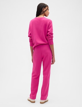 Pants regular con elástico para mujer