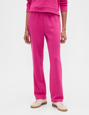 Pants regular con elástico para mujer
