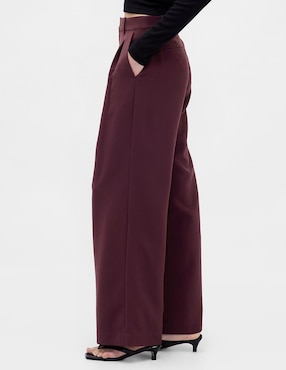 Pantalón de vestir wide leg para mujer