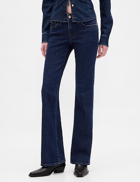 Jeans boot corte cadera para mujer