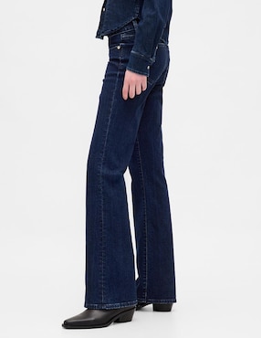 Jeans boot corte cadera para mujer