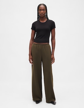 Pantalón relaxed wide leg para mujer
