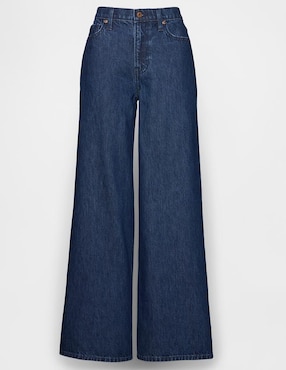 Jeans baggy corte cintura para mujer