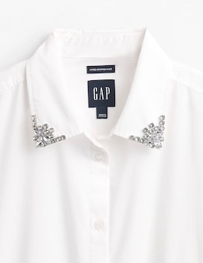 Camisa de algodón manga larga para mujer